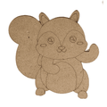Squirrel MDF Cutout for paintitng