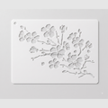 Leafy Berry Branch Reusable Stencil - 12.5x15 cm