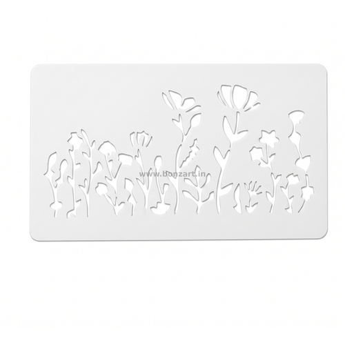 Cherry Blossom Branch Reusable Stencil - 10x15 cm