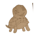Tortoise MDF Cutout for Painting