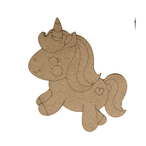 Unicorn MDF Cutout for painting
