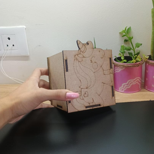 Pre-Marked Unicorn Pen Stand for Craft