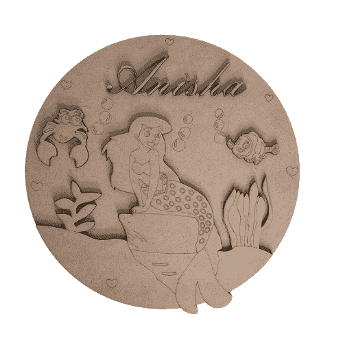 Mermaid Name plate for kids