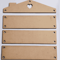 Hut MDF Planks with Hole – 6mm (Set of 4)
