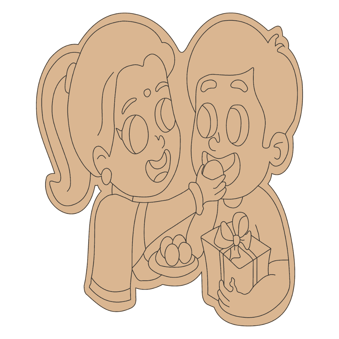 DIY Pre marked Sibling Cutout For Painting-6