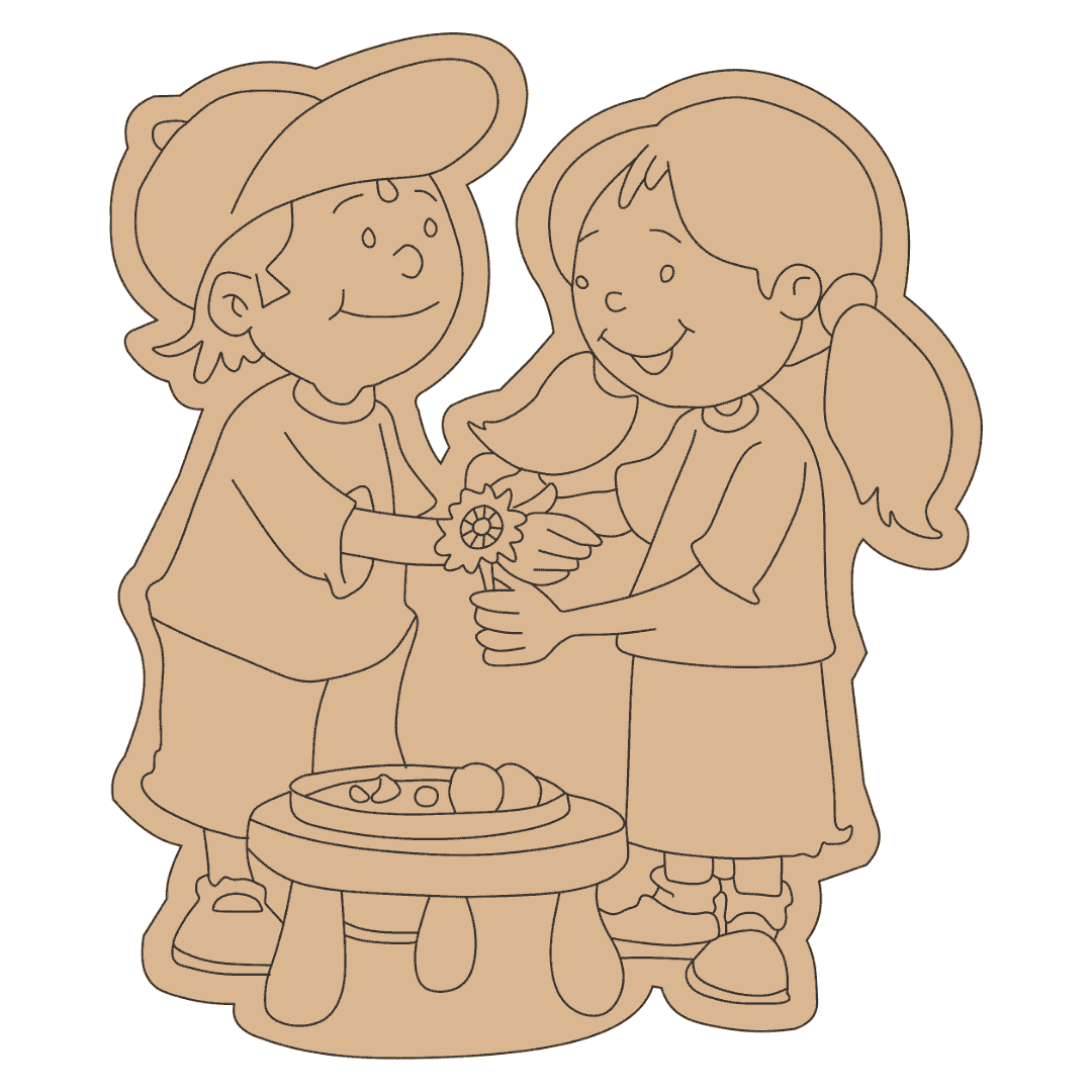 DIY Pre marked Sibling Cutout For Painting-4