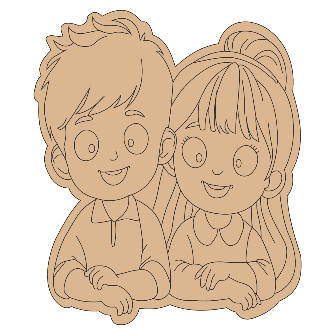 DIY Pre marked Sibling Cutout For Painting-3