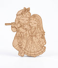 Pre-Marked Radha Krishna MDF Cutout – DIY Painting Board for Home Decor & Pooja