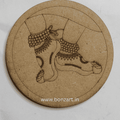 Pre-Marked Classical Dancer Leg Round MDF Cutout
