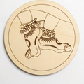 Pre-Marked Classical Dancer Leg Round MDF Cutout