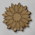 Pre-marked Round Floweral Mandala Art MDF Cutout