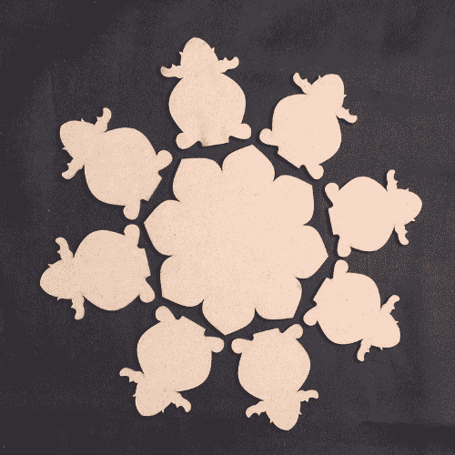 Rangoli cutout design (Design-12)