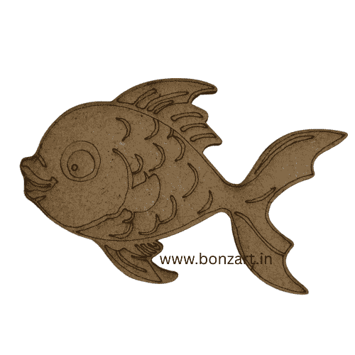 Cute MDF Fish Cutout