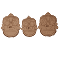 MDF Premarked cute Jagannath, Balbhadra and Subadra  ji MDF cutout for craft-1