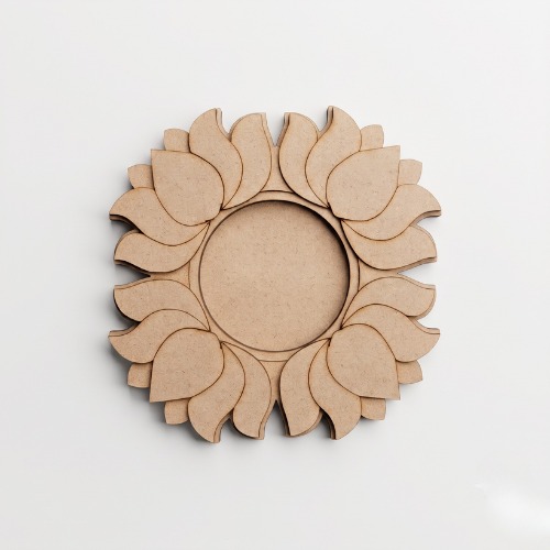 Lotus Mandala Tea Light Holder MDF cutout for DIY craft