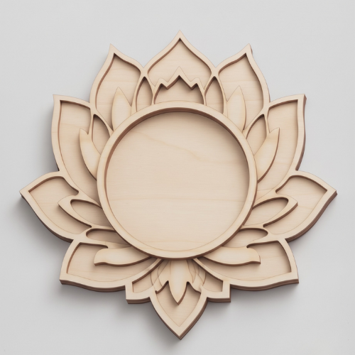 Lotus Tea Light Holder MDF cutout for DIY craft