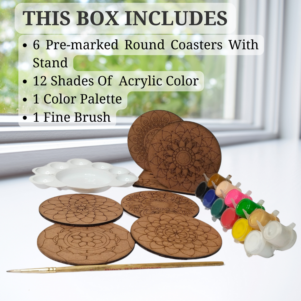 Mandala Coaster Painting Kit