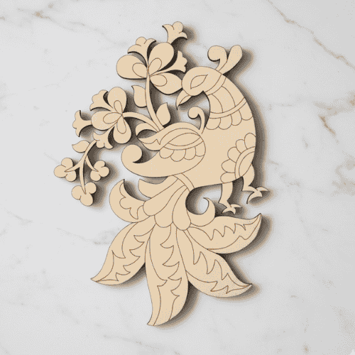 Pre Marked MDF Flower Motif  For Craft-10