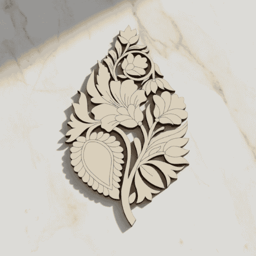 Pre Marked MDF Flower Motif  For Craft-7