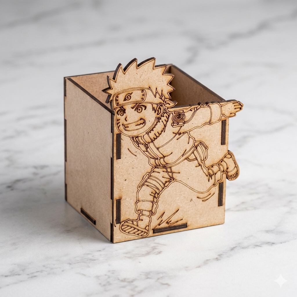 naruto Anime MDF Pen Stand Base