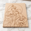 radha Krinshna MDF cutout for lippan art