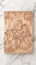 radha Krinshna MDF cutout for lippan art