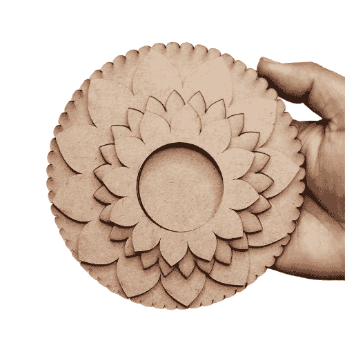 MDF Tea light candle holder (Design-19)