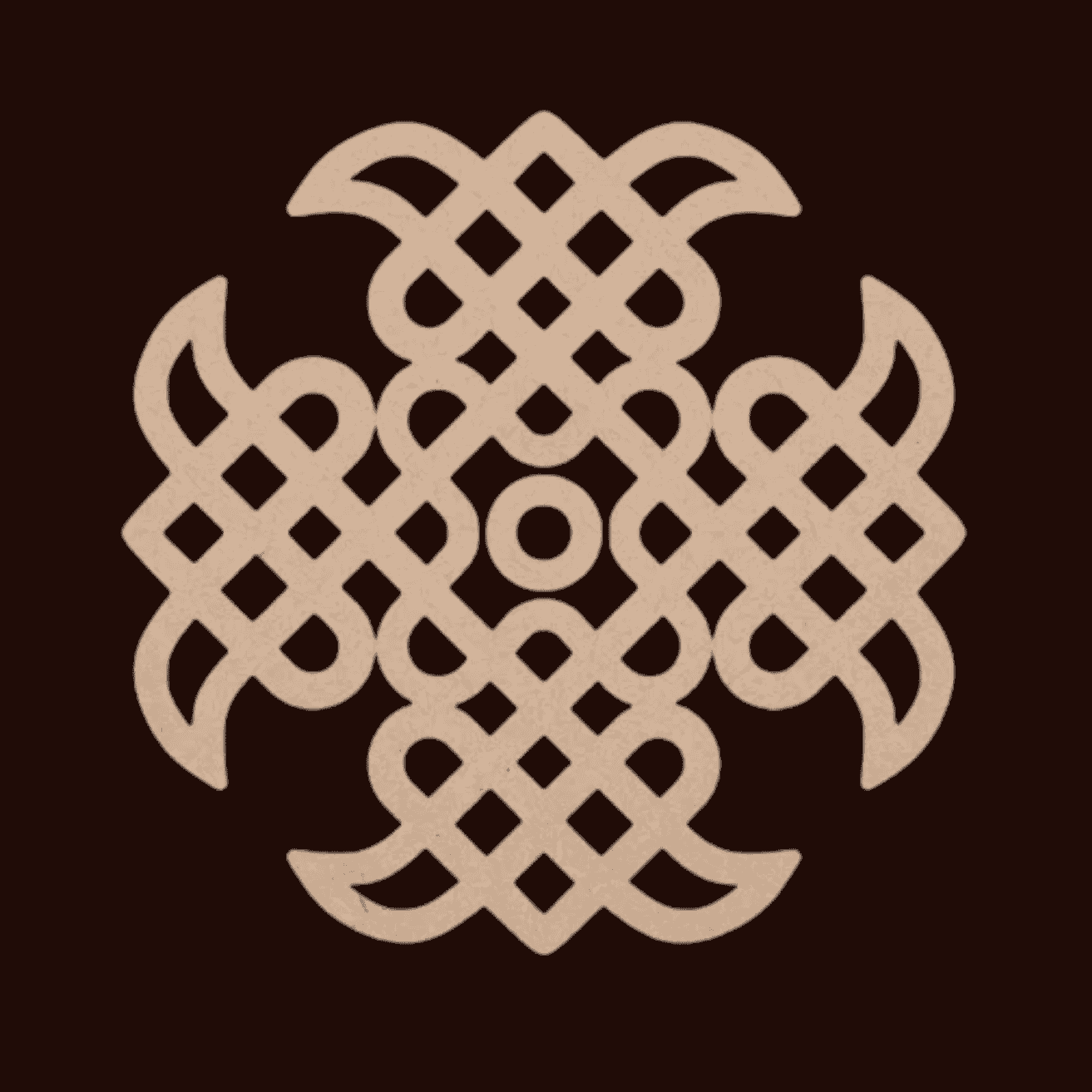 MDF Kolam Cutouts for Diwali (Design-10)