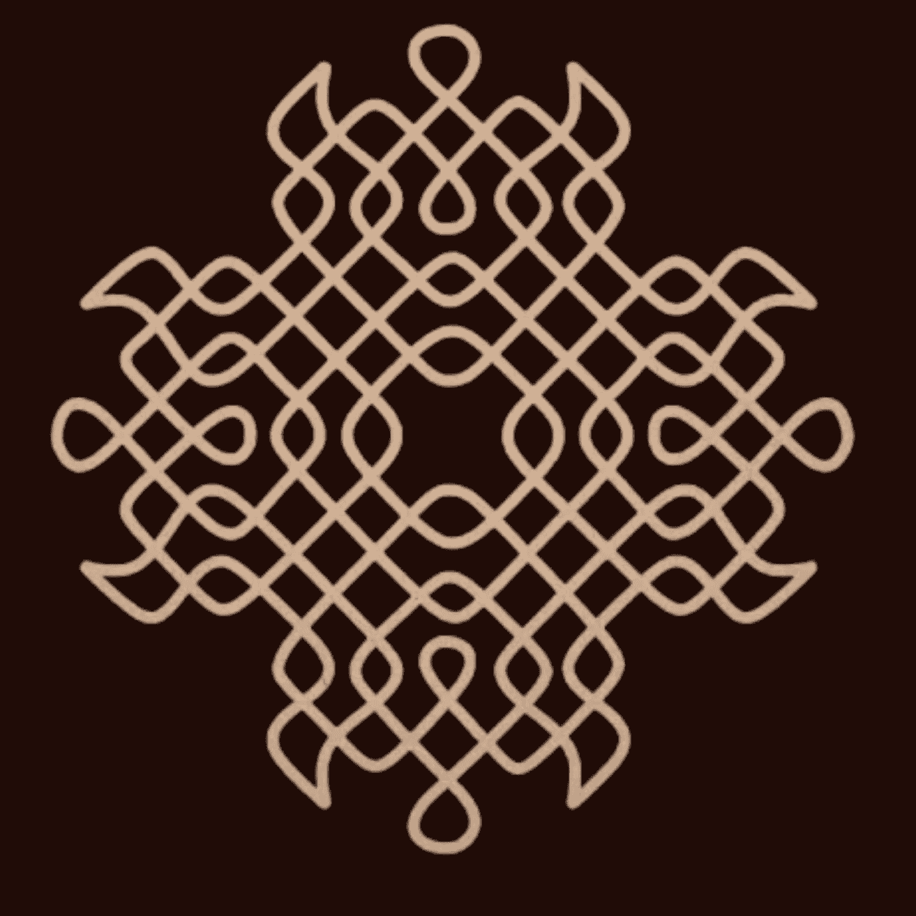 MDF Kolam cutouts (Design-13)