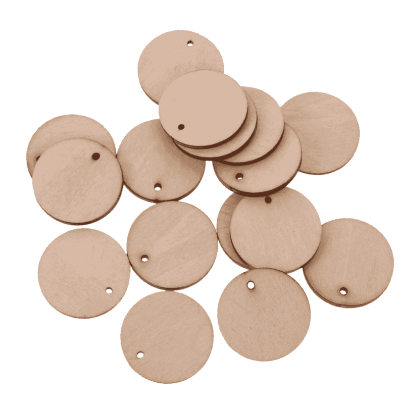 keychain mdf circle
