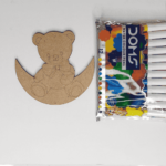 Bear On moon Fridge magnet