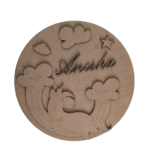 Cloud and Unicorn theme Name plate