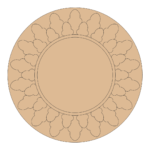 Mandala cutout Mirror border