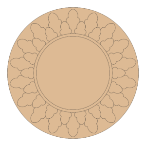 Mandala cutout Mirror border