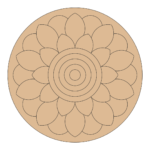 Mandala cutout for craft