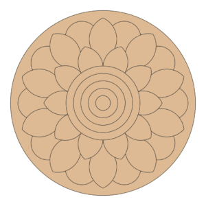 Mandala cutout for craft