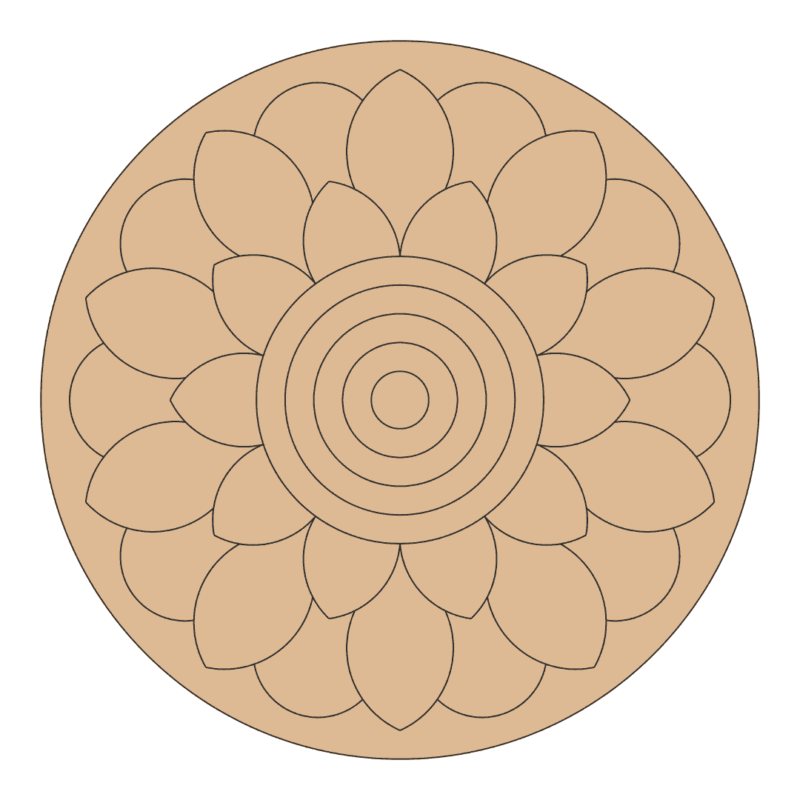 Mandala cutout for craft