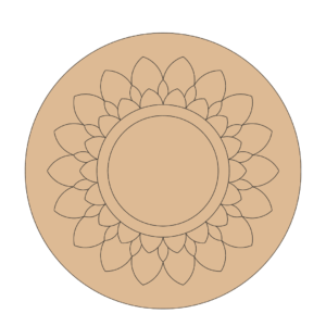 Mandala cutout for craft