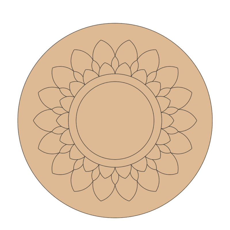 Mandala cutout for craft