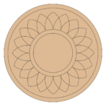 Mandala cutout for craft