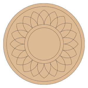 Mandala cutout for craft