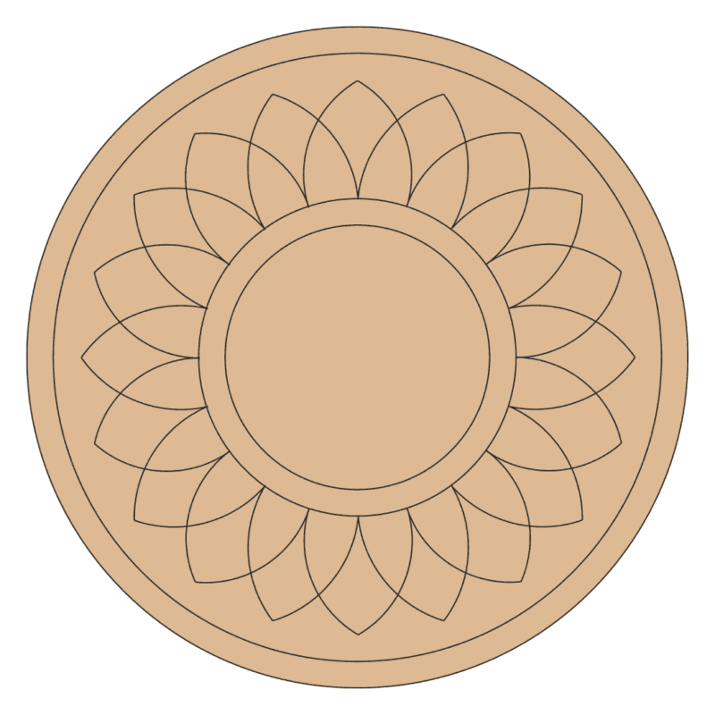 Mandala cutout for craft