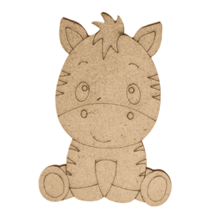 cute Zebra mdf cutout
