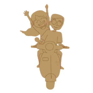 Couple mdf cutout