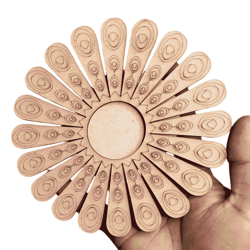 MDF tea light candle holder