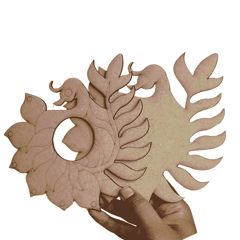 MDF tea light candle holder