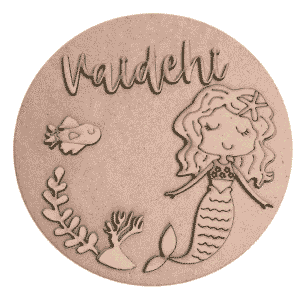 mermaid theme kids name plates