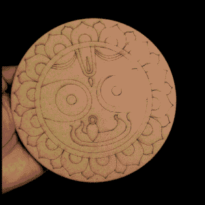 Round Jagannath ji mdf cutout