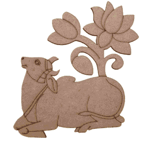 Kamdhenu Cow MDF Cutout
