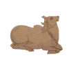 Kamdhenu cow mdf cutout